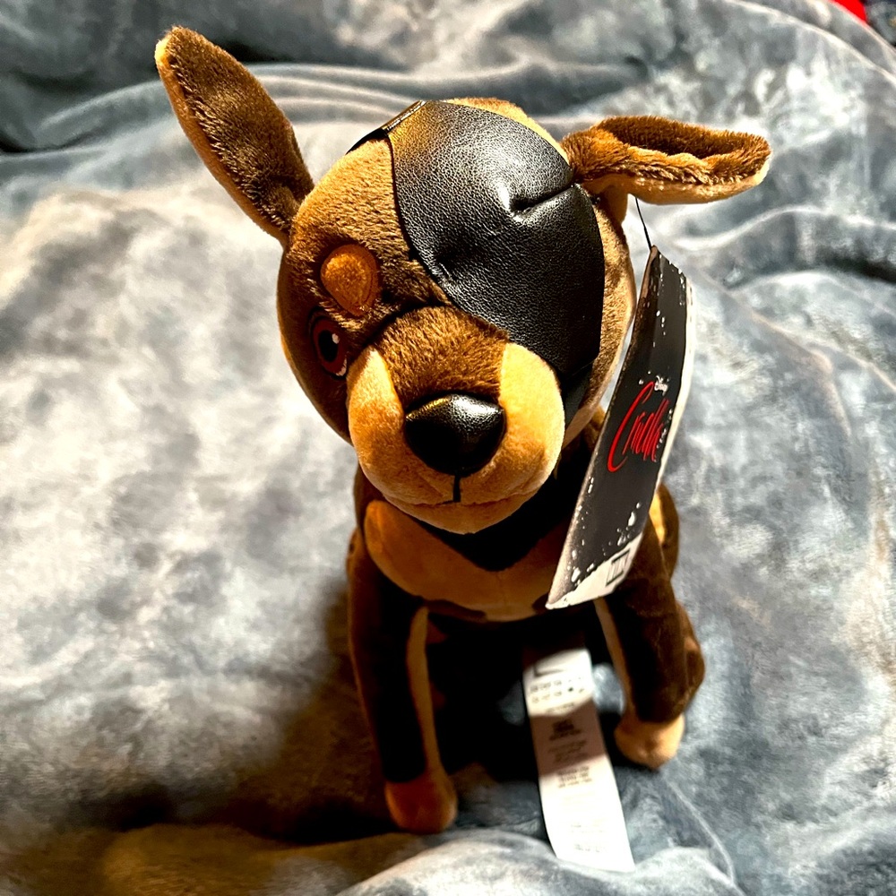 Still With Tags Disney Store Wink Dog Stuffed Animal Cruella Toy Plush